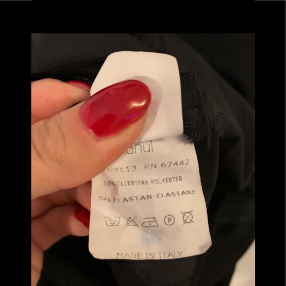 Hanui Black Dress Italy Size 4 - Picture 4 of 4